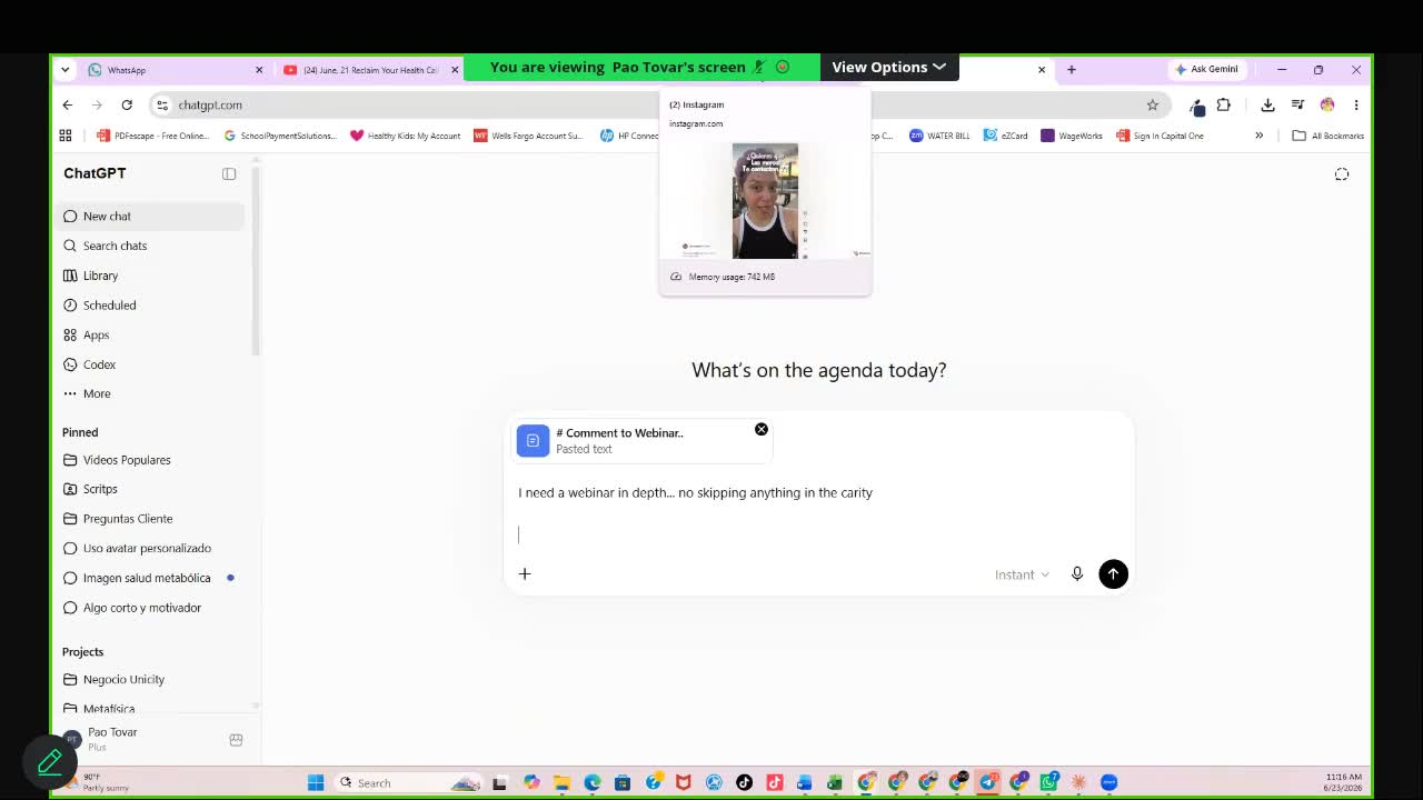 Pao Tovar, Offer Page