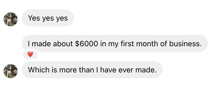Lisa Power, First Month